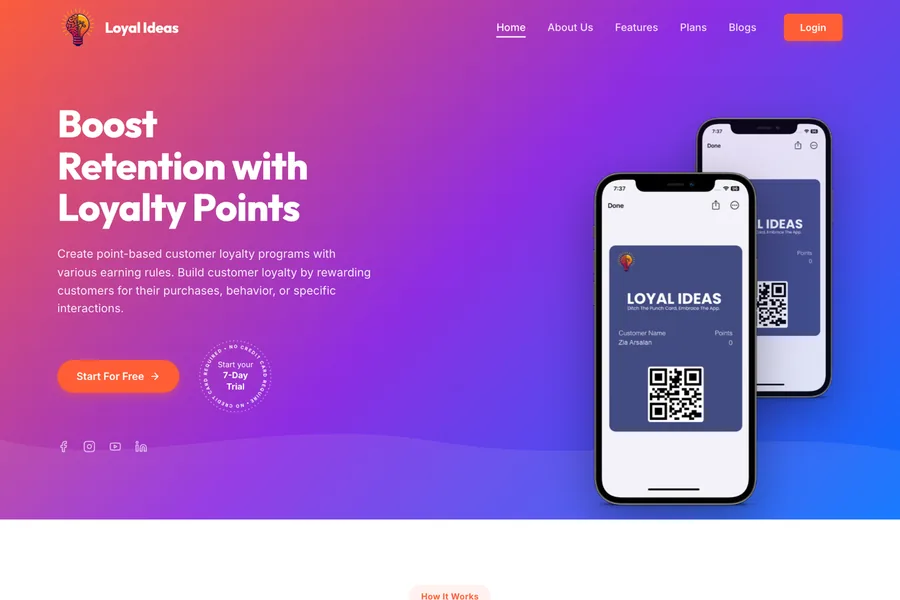 LoyalIdeas — Digital loyalty and wallet pass platform helping businesses reward customers with Apple & 
