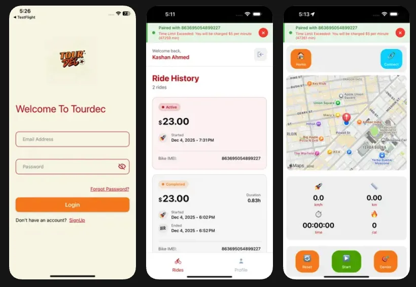 Tourdec (iOS) — iOS app for Tourdec fleet tour platform — seamless booking for eco-friendly outdoor advent