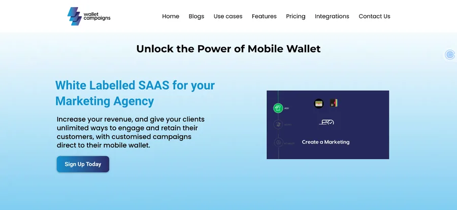 WalletCampaigns — SaaS platform for creating and managing digital wallet campaigns. Enables businesses to de